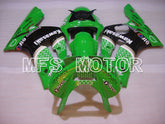 Kawasaki NINJA ZX6R 2003-2004 Injection ABS Fairing - Factory Style - Black Green - MFS3739